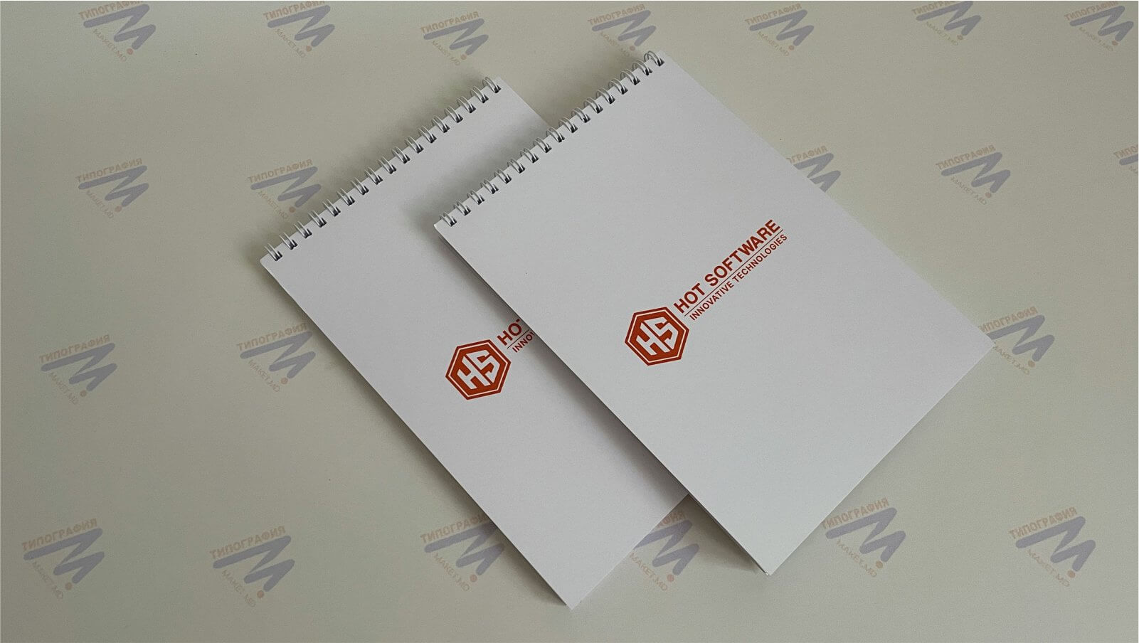 фирменные блокноты с лого на пружине фото 2